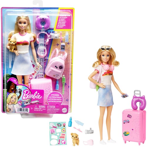 Barbie Barbie Travel Malibu Barbie, with Puppy & Accessories - CD Album