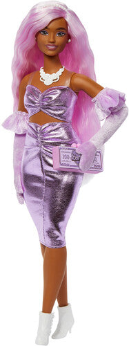 Barbie Deluxe Style Barbie Deluxe Style with Pink Hair and Metallic Pink Dress with Accessories - CD Album