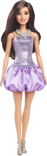 Barbie Fashionista Barbie Fashionistas Doll #234 in Sequined Purple Dress, Brown Hair - CD Album
