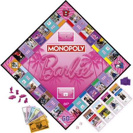 Barbie Monopoly: Barbie Edition - Board Game (Table Top Game)