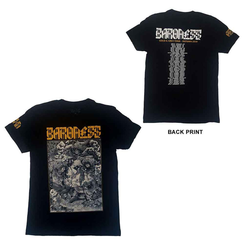 Baroness Gold & Grey Date back Black