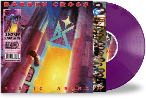 Barren Cross Atomic Arena - Purple - Record Album - Vinyl LP