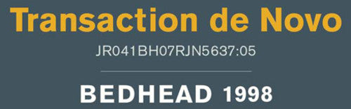 Bedhead Transaction de Novo - Record Album - Vinyl LP