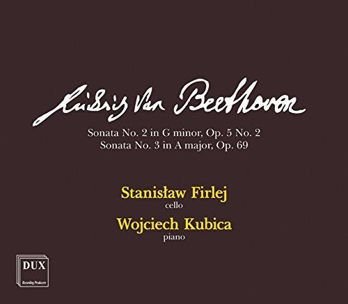 Beethoven / Firlej / Kubica Cello Sonatas 2 & 3 - CD Album