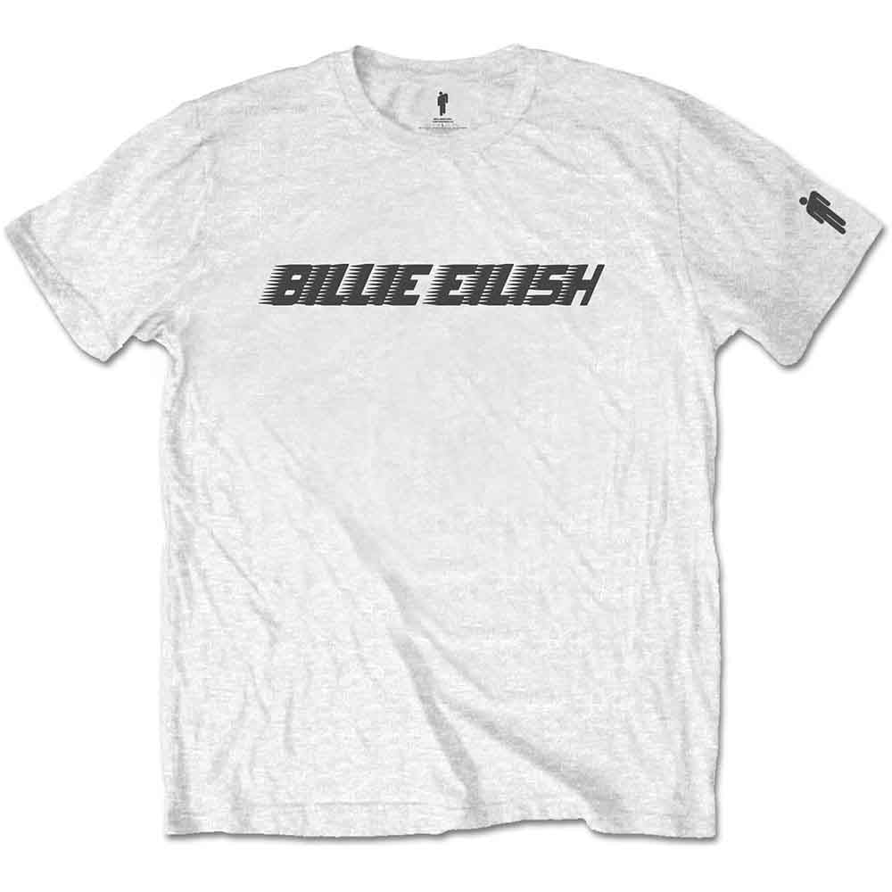 Billie Eilish Black Racer Logo White