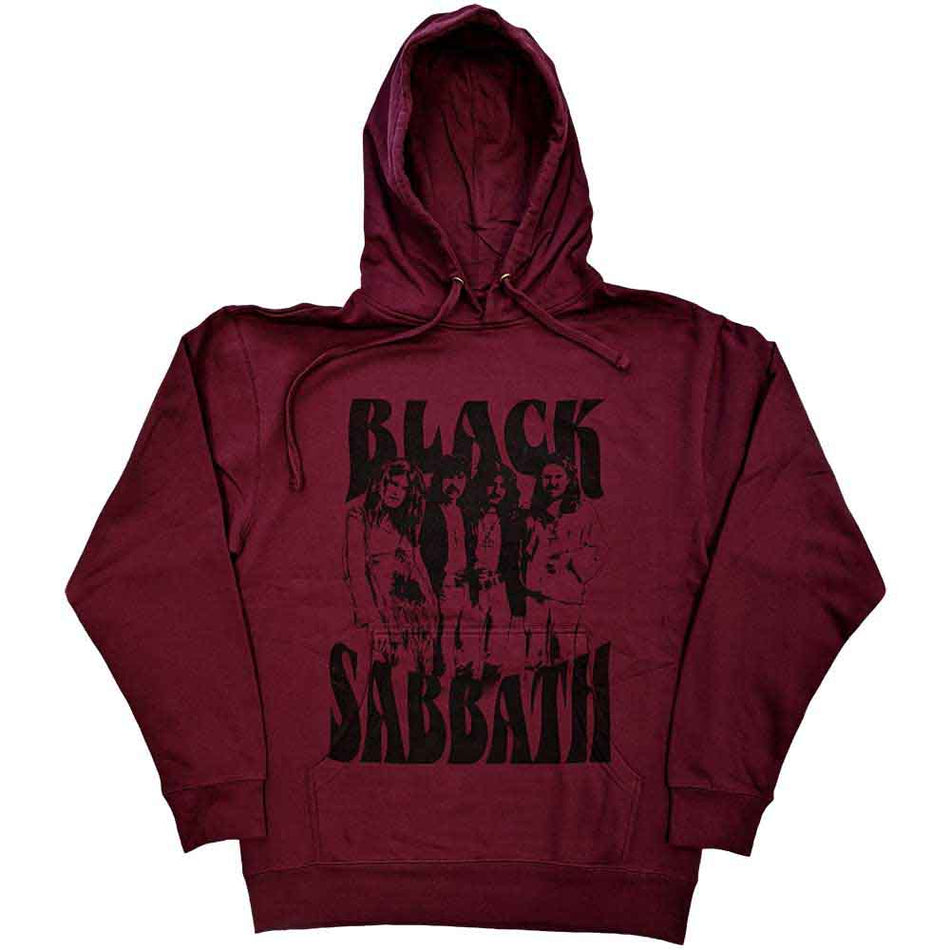 Black Sabbath Band and Logo Red