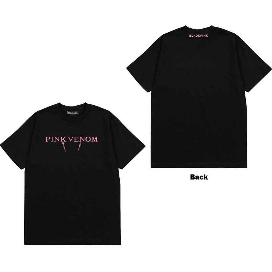 BLACKPINK Pink Venom Logo Black