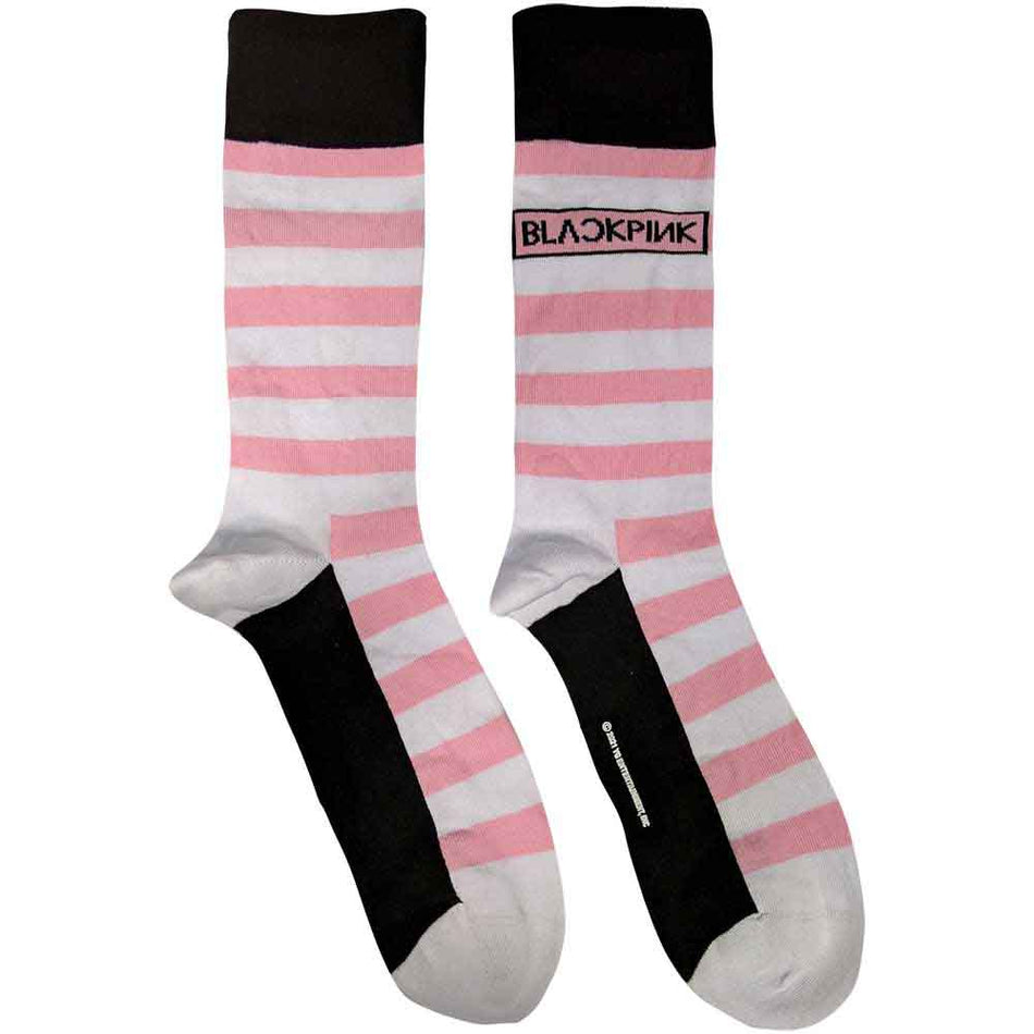 BLACKPINK Stripes & Logo White