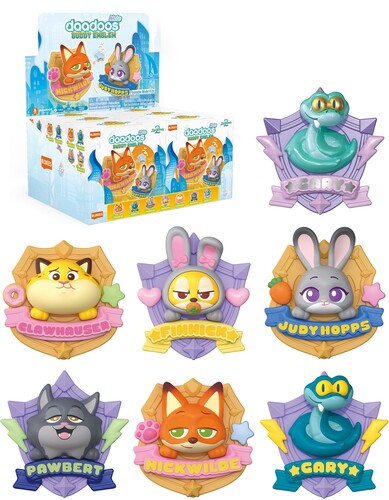 Blokees - Zootopia Daadoos Buddy 6Ct Pdq Blokees - Zootopia - daadoos: Mate Series - 01: Buddy Emblem 6ct Model Kit PDQ Display