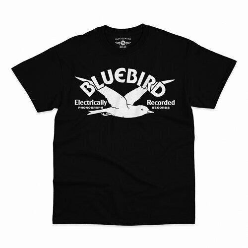 Bluebird Records Bluebird Records - Logo - Heavy Cotton Unisex T-Shirt - Large Black