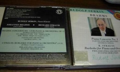 Brahms / Cleveland Orch / Szell/ Serkin Piano Cto No 1 / S - CD Album