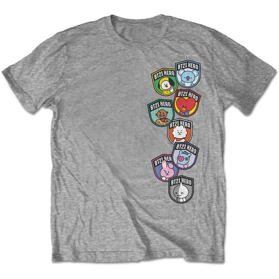 BT21 Badges Grey