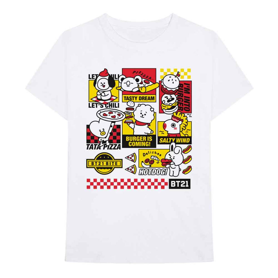 BT21 Bite Fast Food White