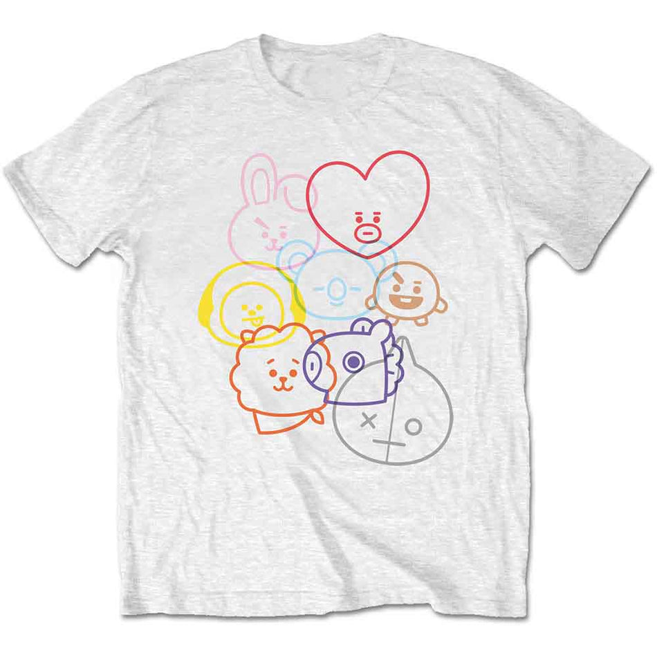 BT21 Faces White