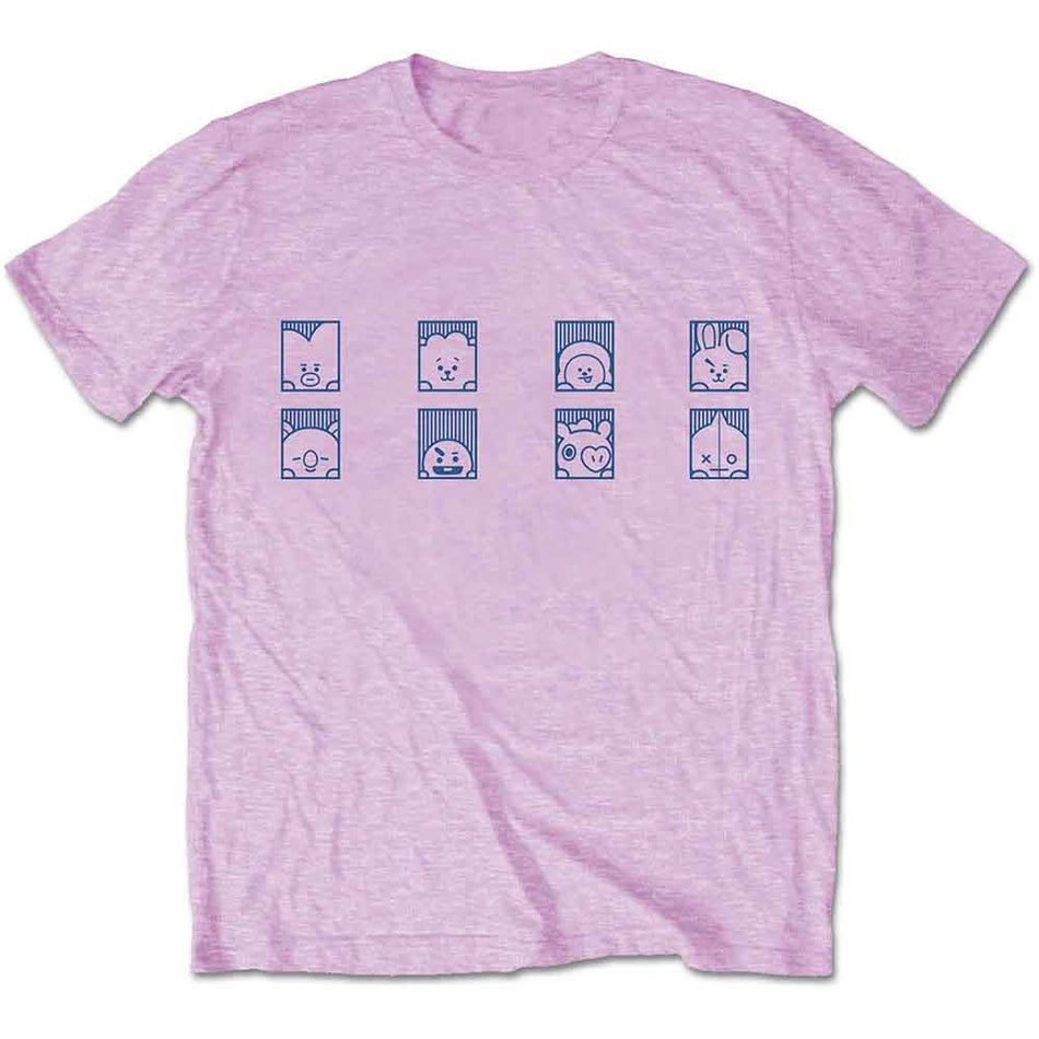 BT21 Group Squares Pink