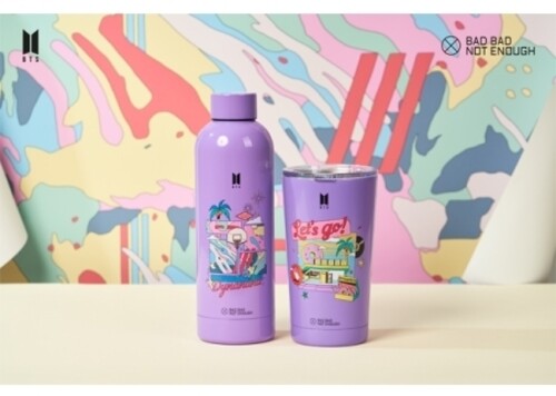 BTS BBNE BTS Dynamite Water Bottle - Purple - Collectible