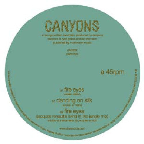 Canyons Fire Eyes - Record Album - Vinyl LP