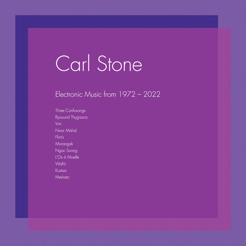 CARL STONE Electronic Music From 1972-2022 - Triple Record Album - Vinyl LP