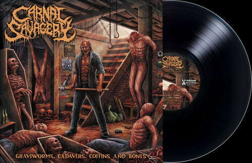 Carnal Savagery Graveworms, Cadavers, Coffins and Bones - Record Album - Vinyl LP