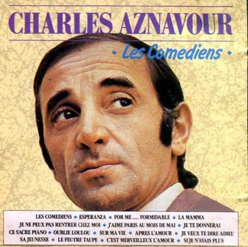 Charles Aznavour Les Comediens - Record Album - Vinyl LP