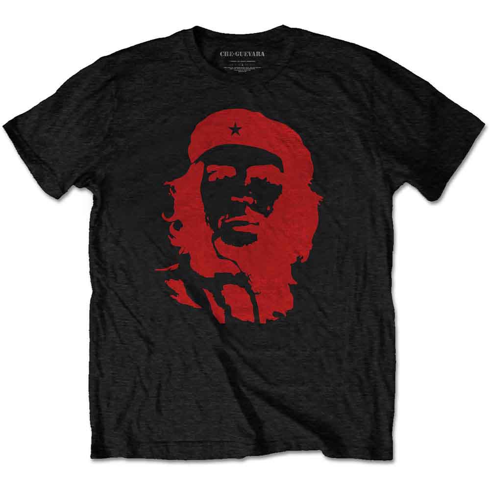 Che Guevara Red on Black Black