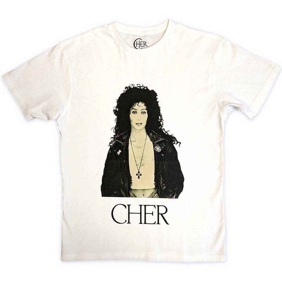 Cher Leather Jacket White