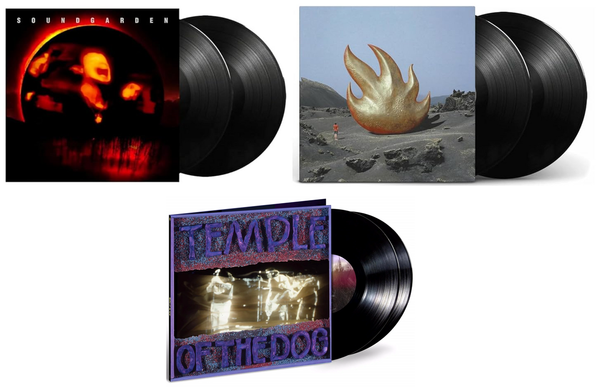 Chris Cornell Ultimate Collection: Audioslave, Soundgarden, & Temple of the Dog - Audioslave Self Titled, Superunknown, and Temple of the Dog Self Titled - Vinyl Record Albums