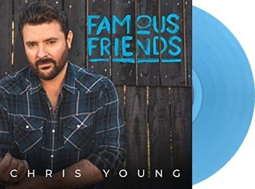 Chris Young Famous Friends (Aqua Vinyl) - Record Album - Vinyl LP