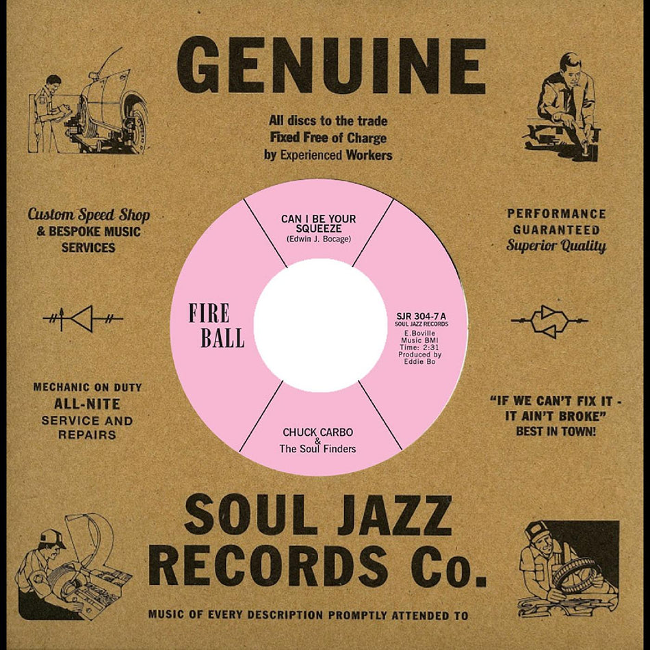 Chuck & The Soul Finders Carbo Can I Be Your Squeeze / Take Care Your Homework Friend