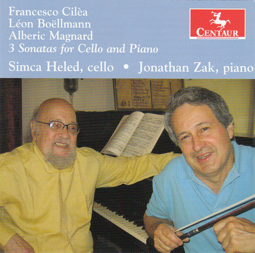 Cilea / Boellmann / Heled / Zak 3 Sonatas for Cello & Piano - CD Album