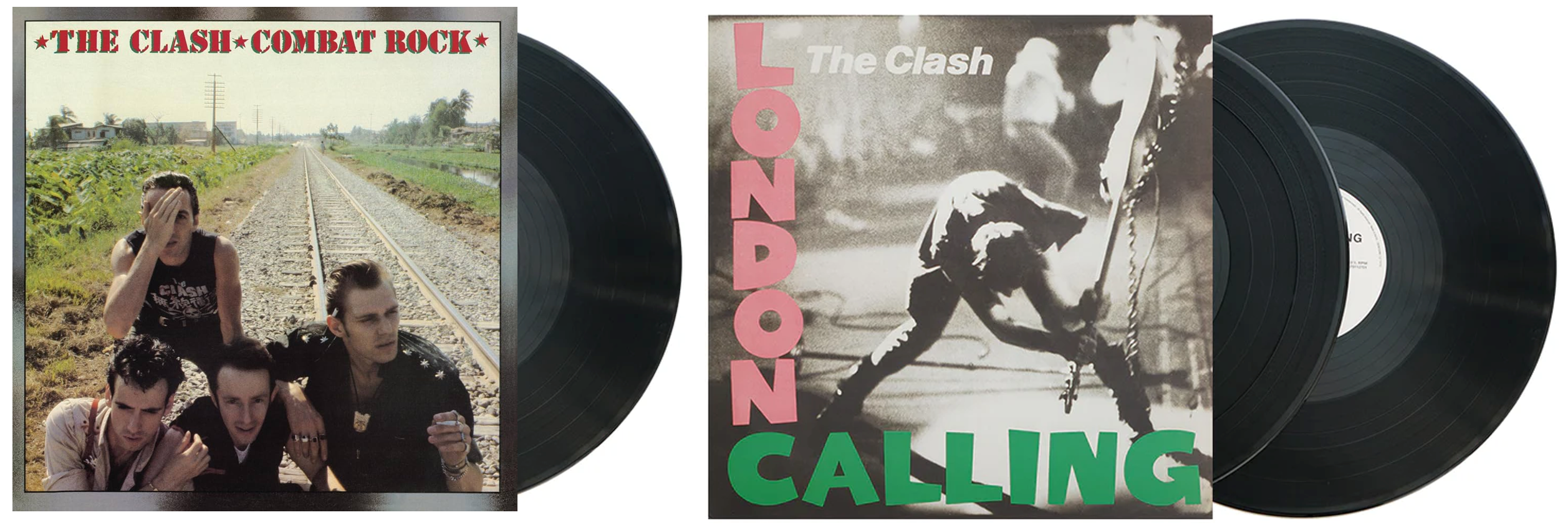 The Clash - Classic 2 Album Vinyl Record Set - London Calling & Combat Rock - 180 Gram - Music & Performance - Vinyl