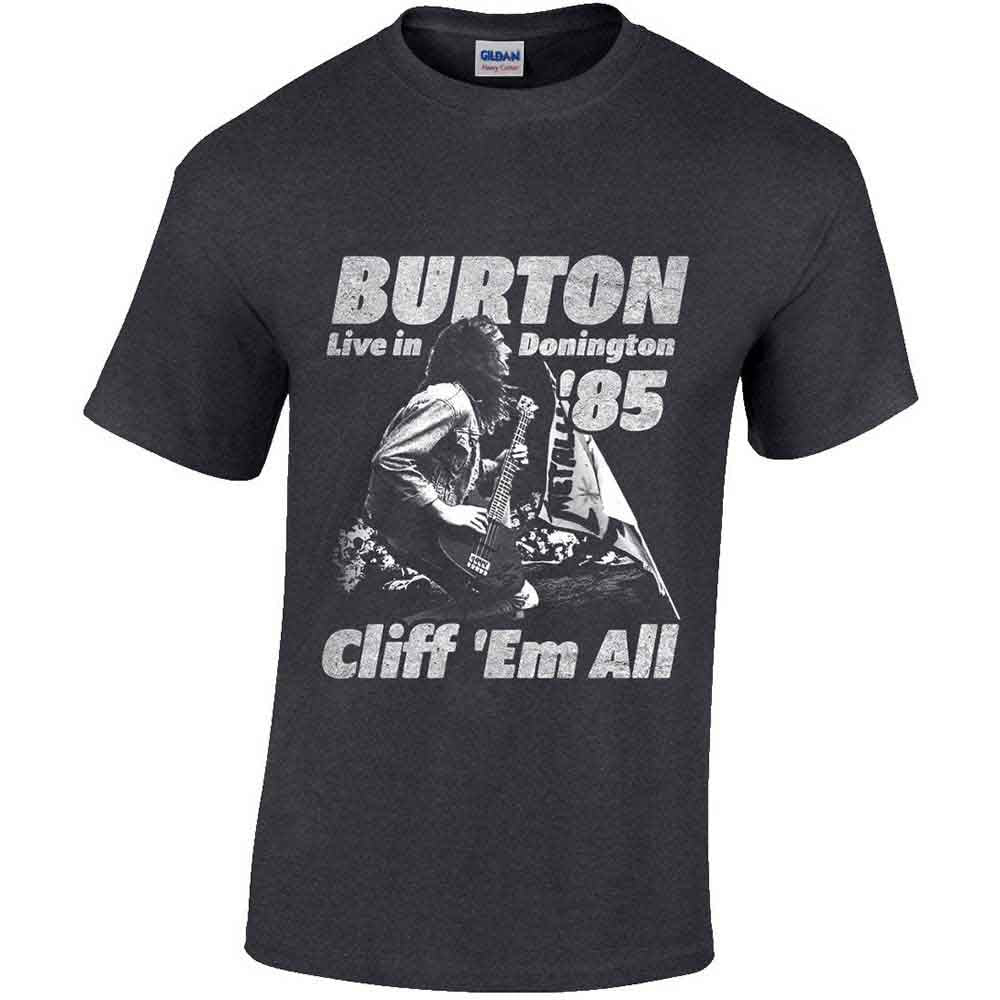 Cliff Burton Flag Retro Grey