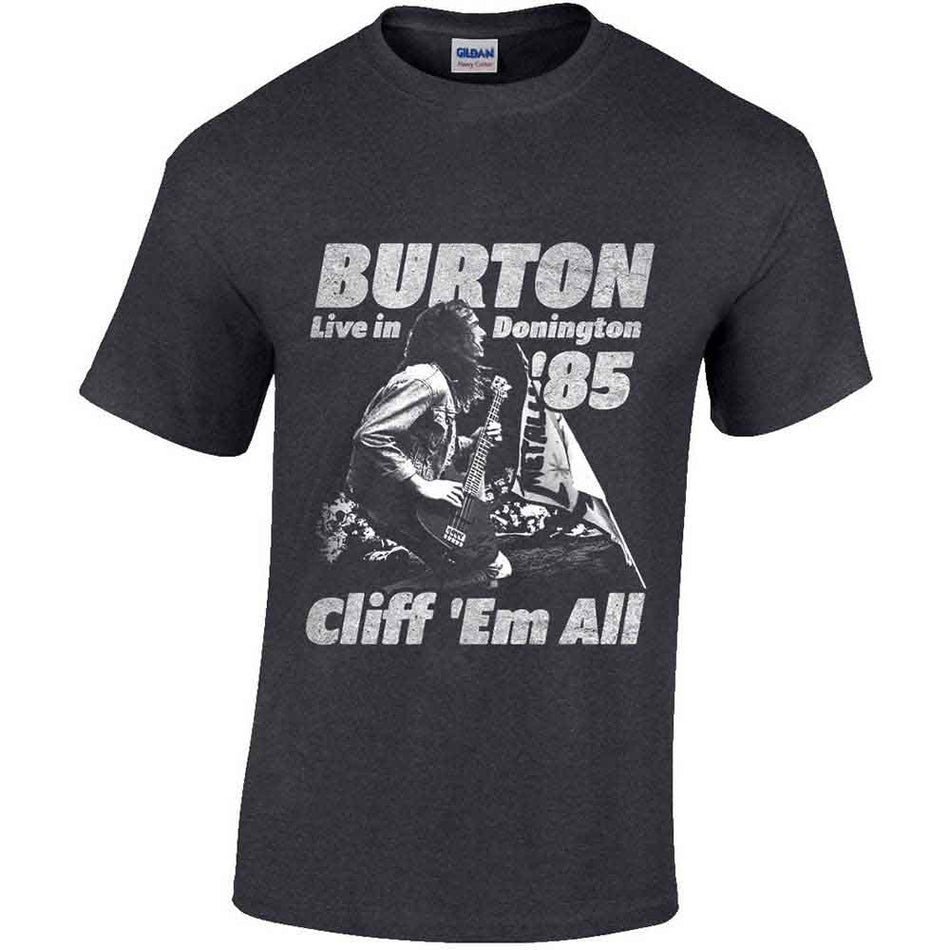 Cliff Burton Flag Retro Grey