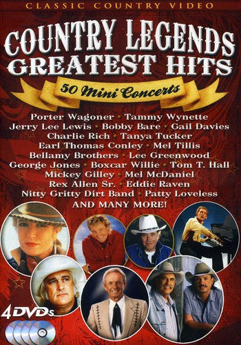 Country Legends Greatest Hits: 50 Mini Concerts - 4-Disc DVD Set