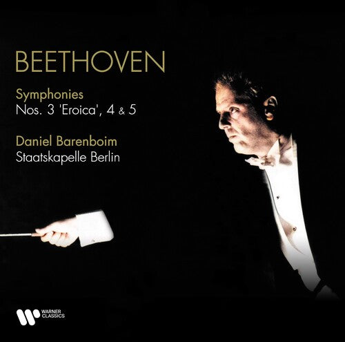 Daniel Barenboim Beethoven: Symphonies Nos. 3 Eroica, 4 & 5 - Triple Record Album - Vinyl LP