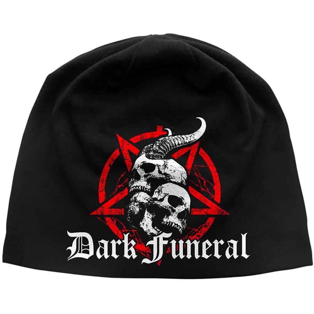Dark Funeral Skulls & Pentagram Black