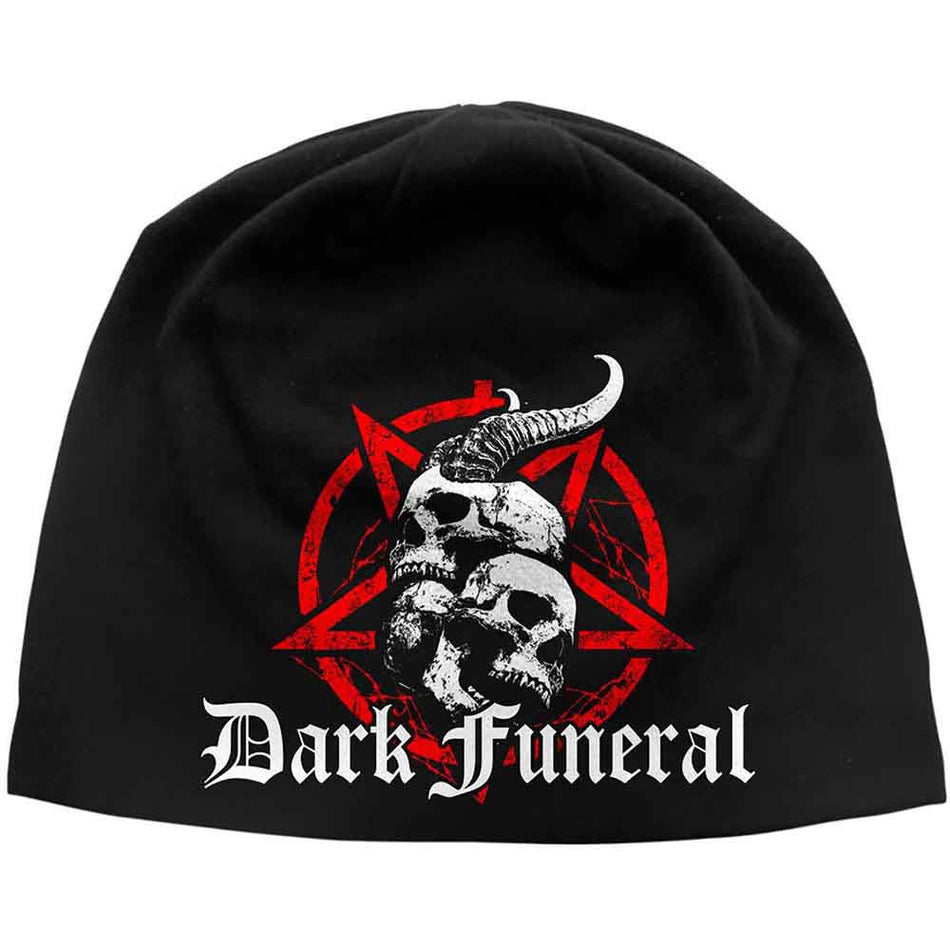 Dark Funeral Skulls & Pentagram Black