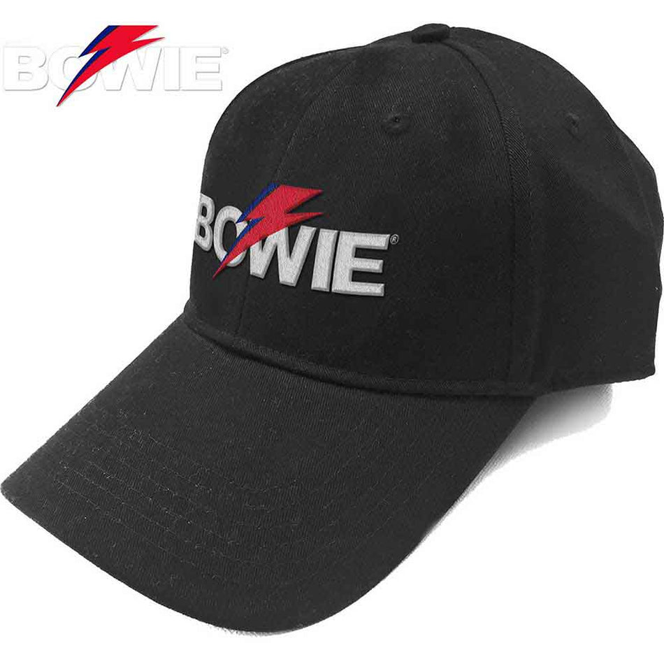 David Bowie Aladdin Sane Bolt Logo Black