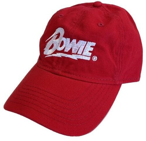 David Bowie David Bowie - Logo - Unstructured Hat - Red (Hat / Cap, Red)