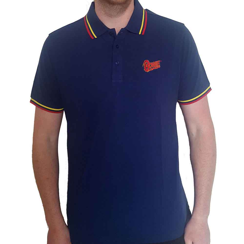David Bowie Flash Logo Blue