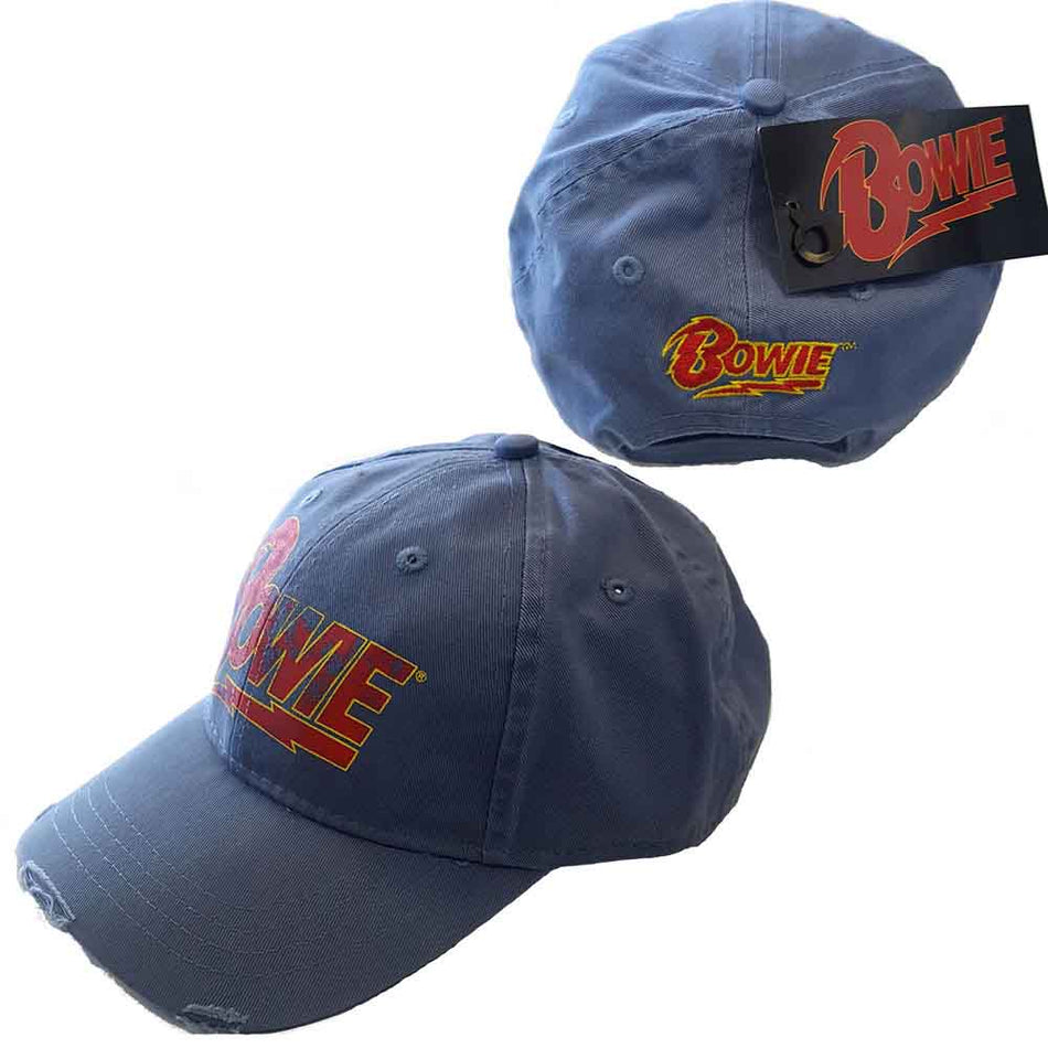David Bowie Flash Logo Blue