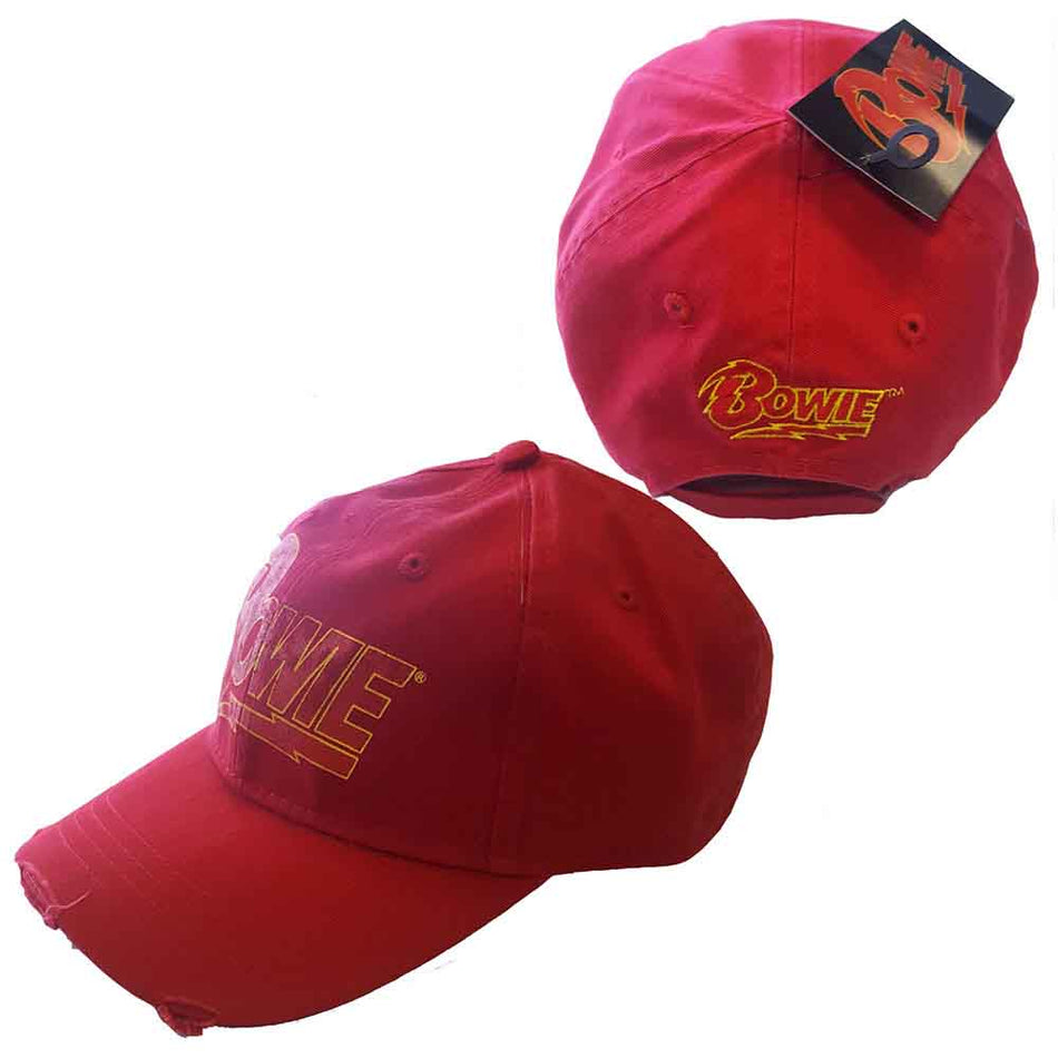 David Bowie Flash Logo Red