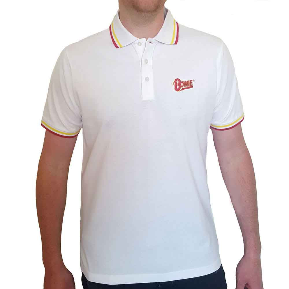 David Bowie Flash Logo White