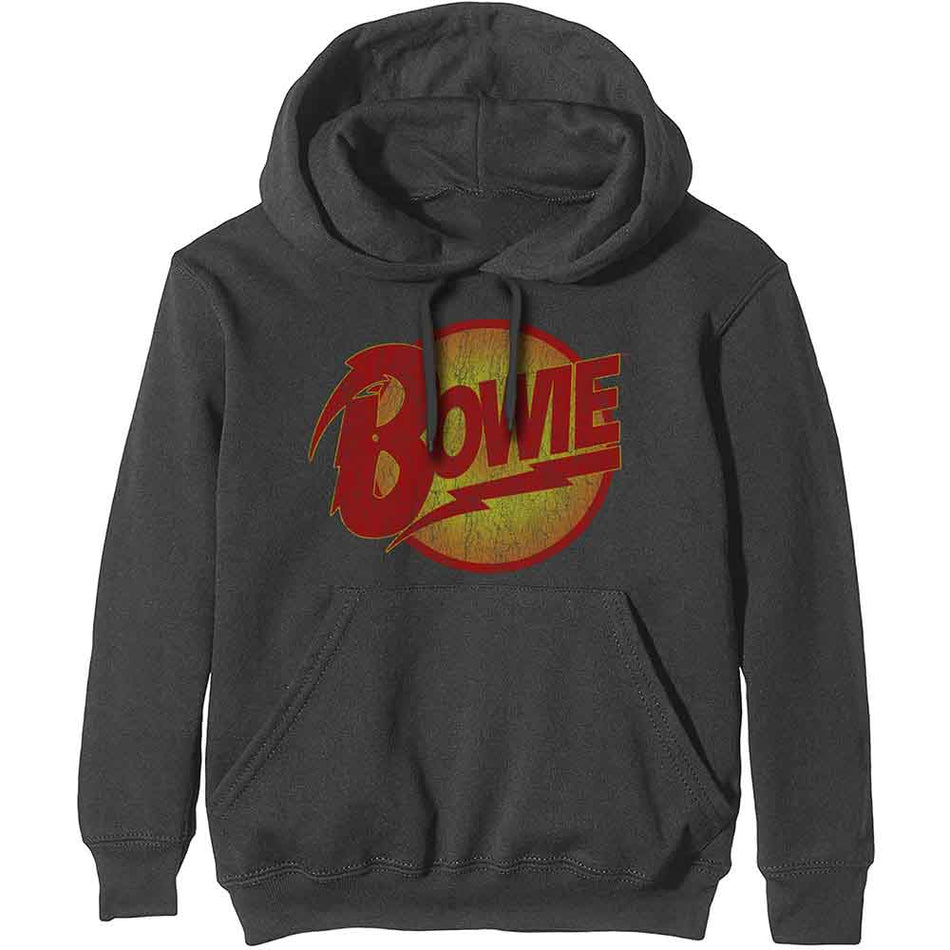 David Bowie Vintage Diamond Dogs Logo Grey