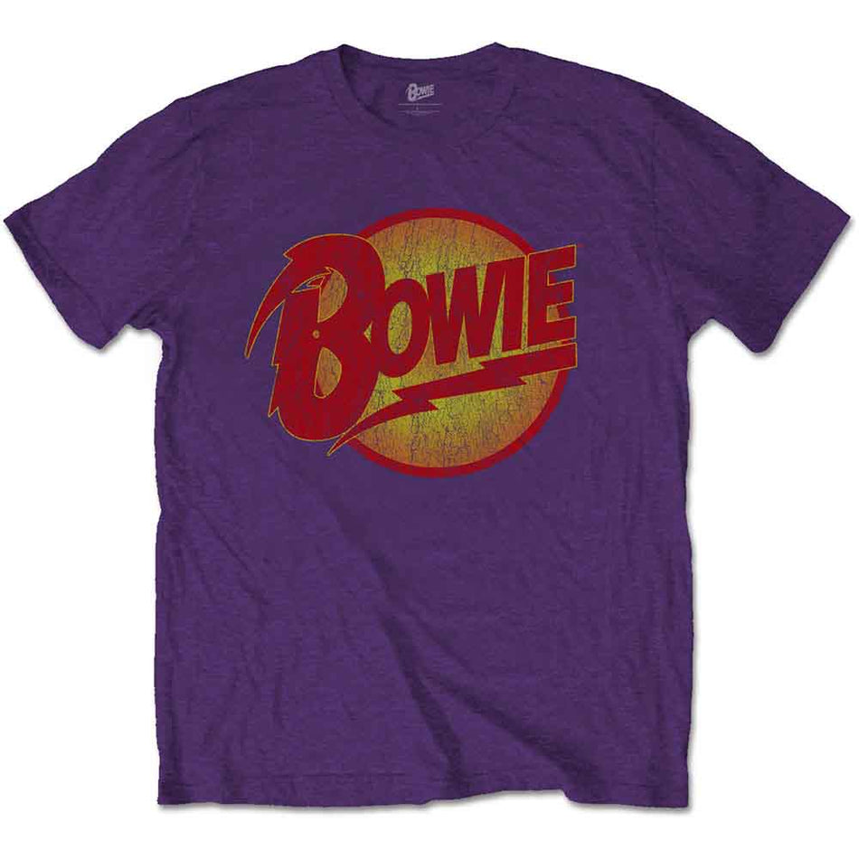 David Bowie Vintage Diamond Dogs Logo Purple