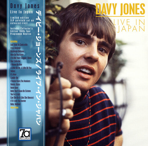 Davy Jones Live In Japan (Red, White & Blue Vinyl) - Triple Record Album - Vinyl LP