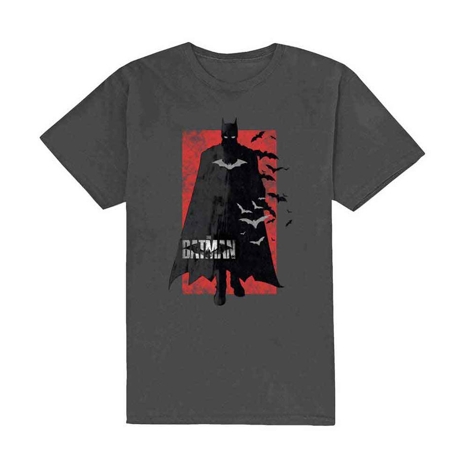 DC Comics The Batman Distressed Logo Grey