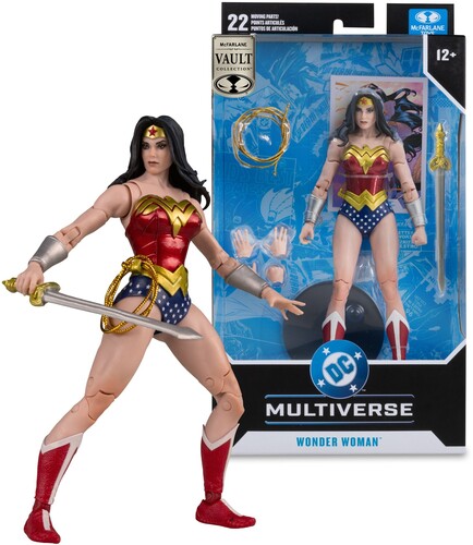 Dc Multiverse 7 Inch Wonder Woman (Classic) Figure McFarlane Vault Collection - DC Multiverse - Wonder Woman (Classic) 7" Action Figure - Collectibles