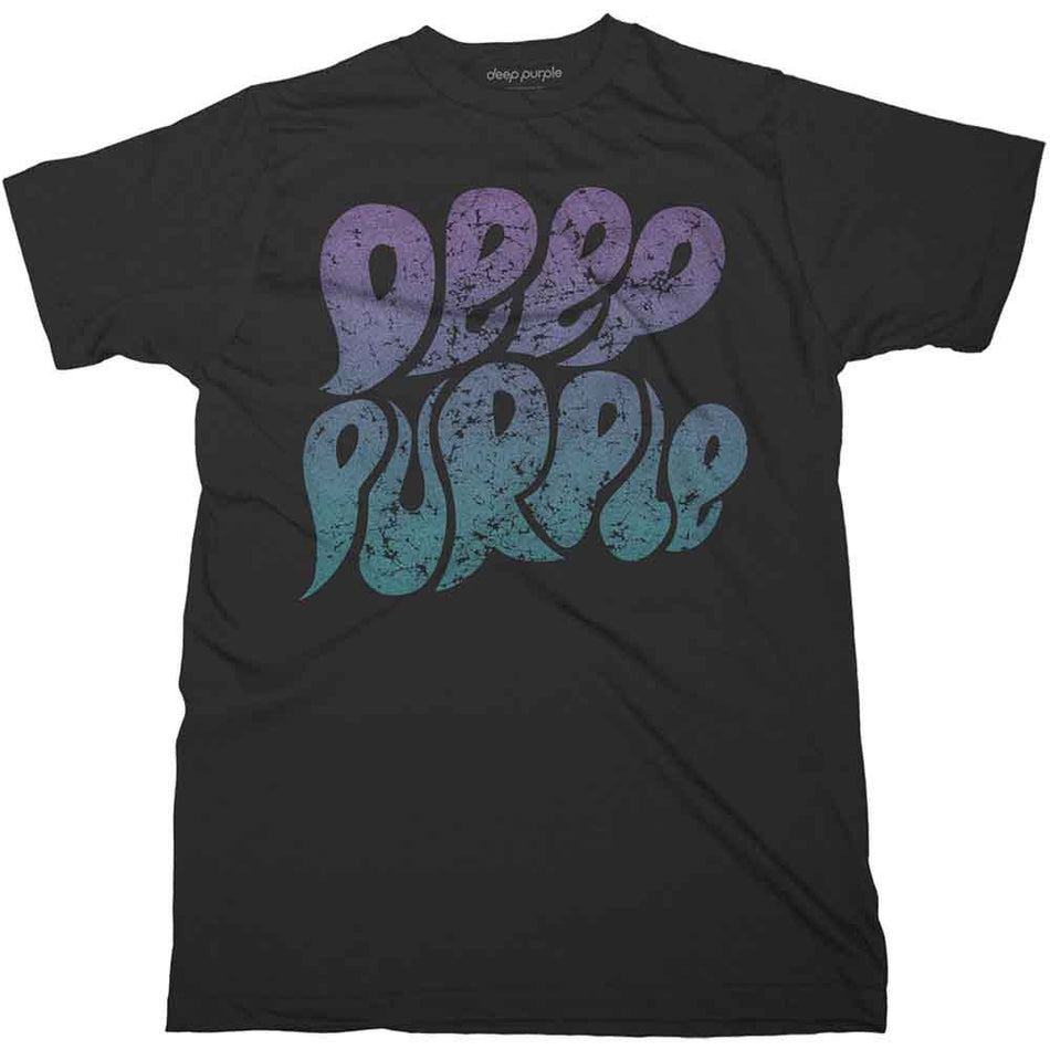 Deep Purple Bubble Logo Black