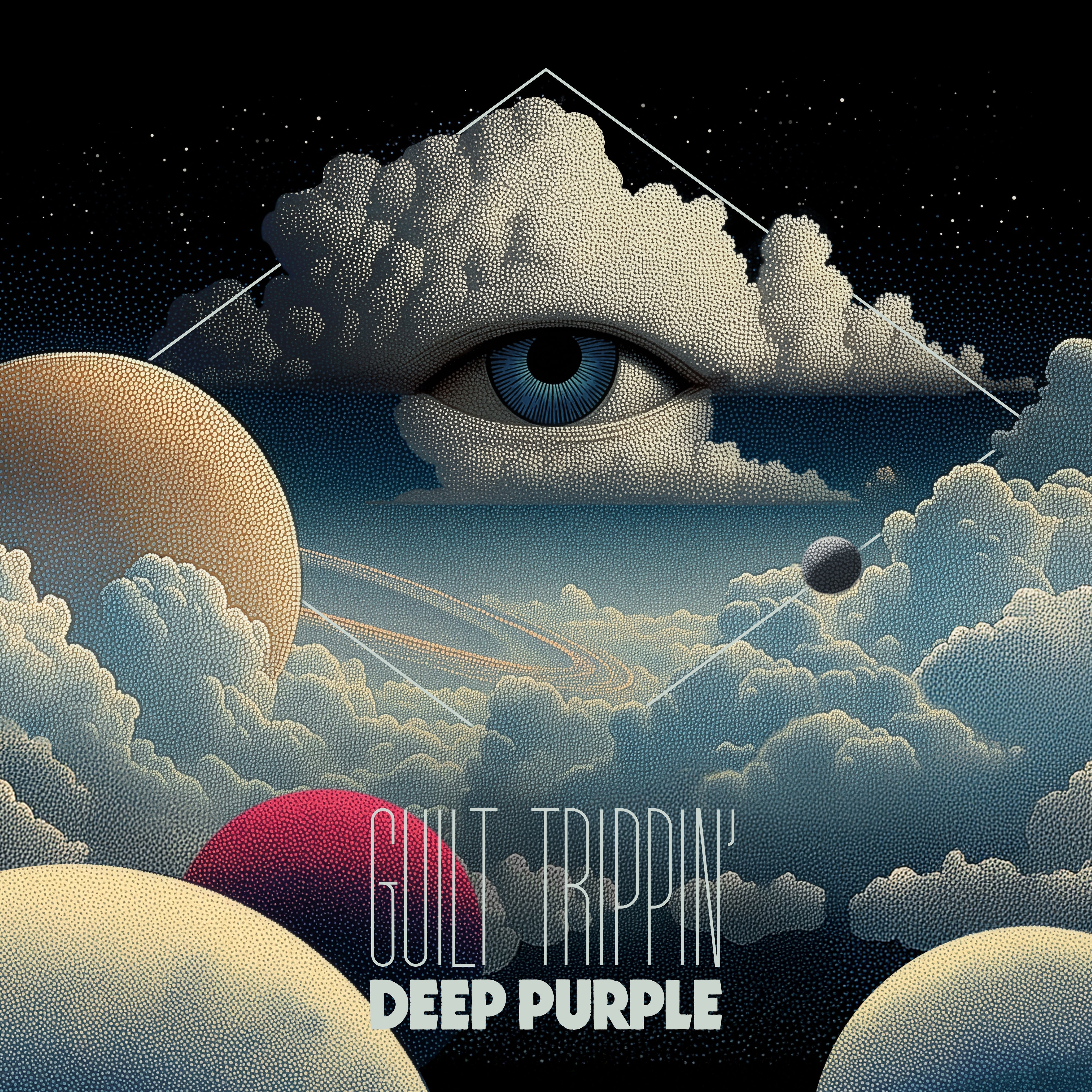 Deep Purple Guilt Trippin' (Limited) (Silver/Blue Splatter 12" Maxi Single)